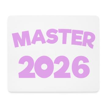 Master 2026 Abschluss Promotion Sponsion - Mousepad (Querformat) - Weiß - Vorne