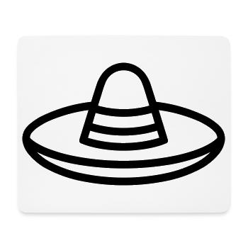Sombrero - Mouse Pad (horizontal) - white - Front
