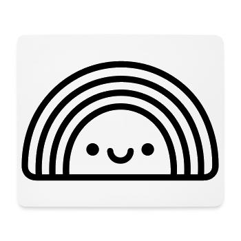arc en ciel - Tapis de souris (format paysage) - blanc - Devant