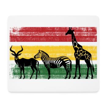 Afrika Safaritour Tiere Africa Urlaub Natur - Mousepad (Querformat) - Weiß - Vorne