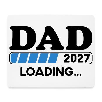 Dad 2027 Loading Papa Baby Geschenk - Mousepad (Querformat) - Weiß - Vorne