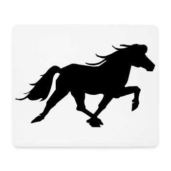Islandpferd Rennpass Reitsport Pferde - Mousepad (Querformat) - Weiß - Vorne