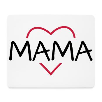 Mama Herz Geschenk Muttertag Geburtstag - Mousepad (Querformat) - Weiß - Vorne