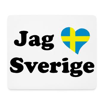 I love Sweden - Mouse Pad (horizontal) - white - Front