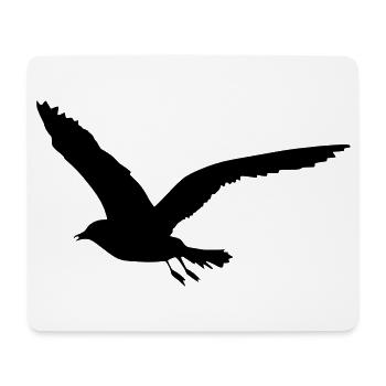 Möwe - Mousepad (Querformat) - Weiß - Vorne