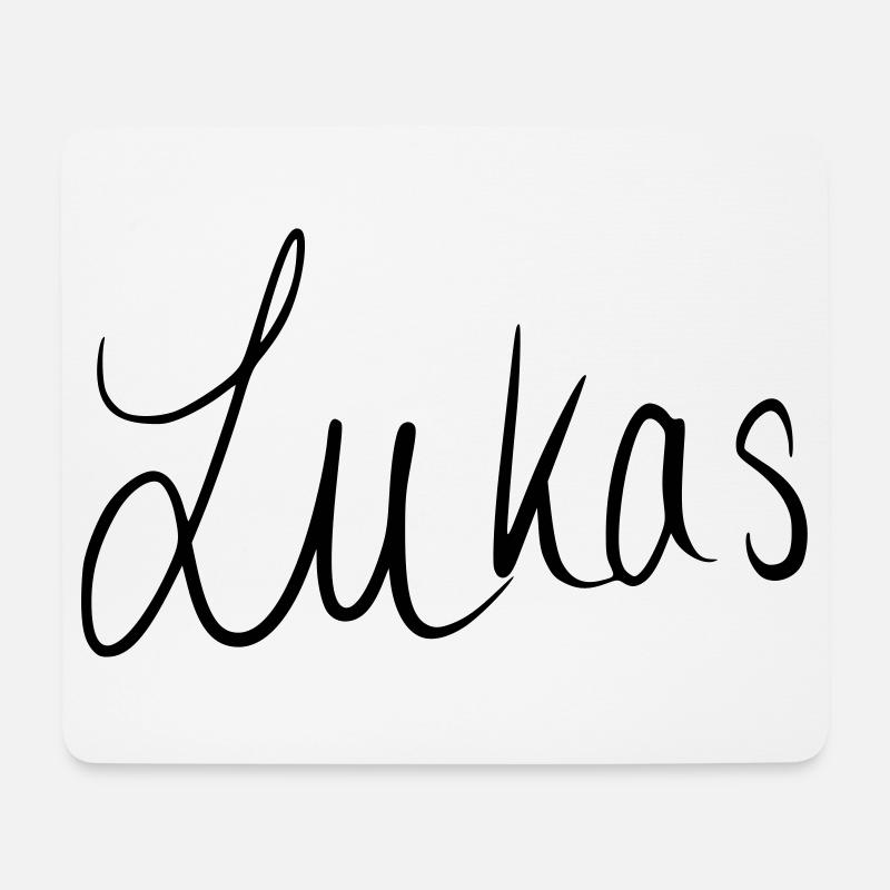 Lukas - Mousepad (Querformat) - Weiß