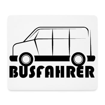 busfahrer bus auto van suv symbol Logo icon Grafik - Mousepad (Querformat) - Weiß - Vorne