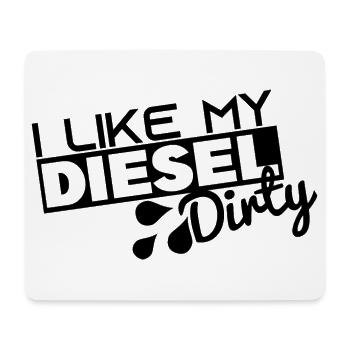 J’aime mon diesel sale - drôle de voiture diesel sale - Tapis de souris (format paysage) - blanc - Devant