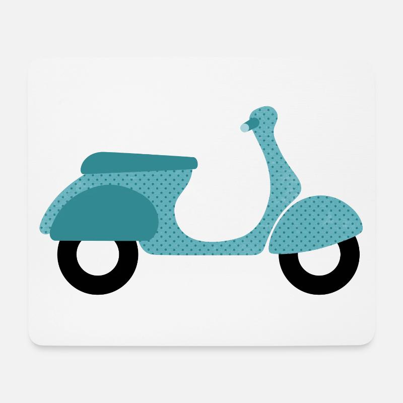 Roller Dots Punkte Italien Sommer Retro Vintage - Mousepad (Querformat) - Weiß