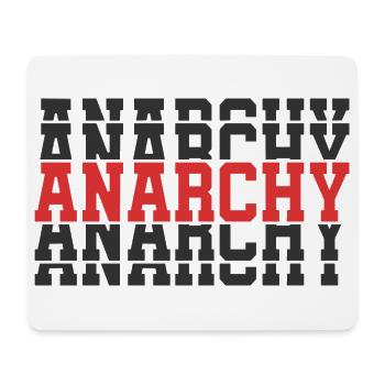 t-shirt Anarchy t-shirt gift idea stacked text - Mouse Pad (horizontal) - white - Front