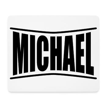 T-Shirt Michael T-Shirt Geschenkidee - Mousepad (Querformat) - Weiß - Vorne
