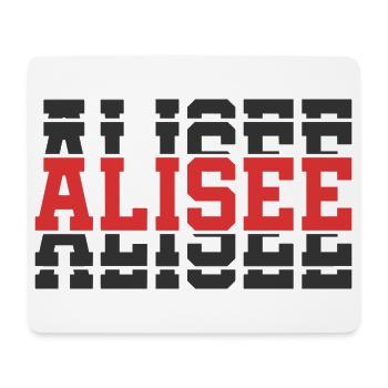 Alisee t-shirt t-shirt gift idea stacked text - Mouse Pad (horizontal) - white - Front