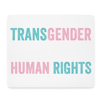 LGBTQ Pride Month - Transgender-Rechte sind menschlich R - Mousepad (Querformat) - Weiß - Vorne