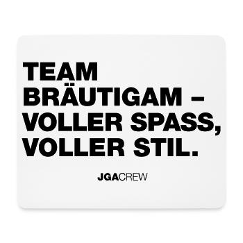 Bachelor party: Team Bräutigam (bachelor party) - Mouse Pad (horizontal) - white - Front