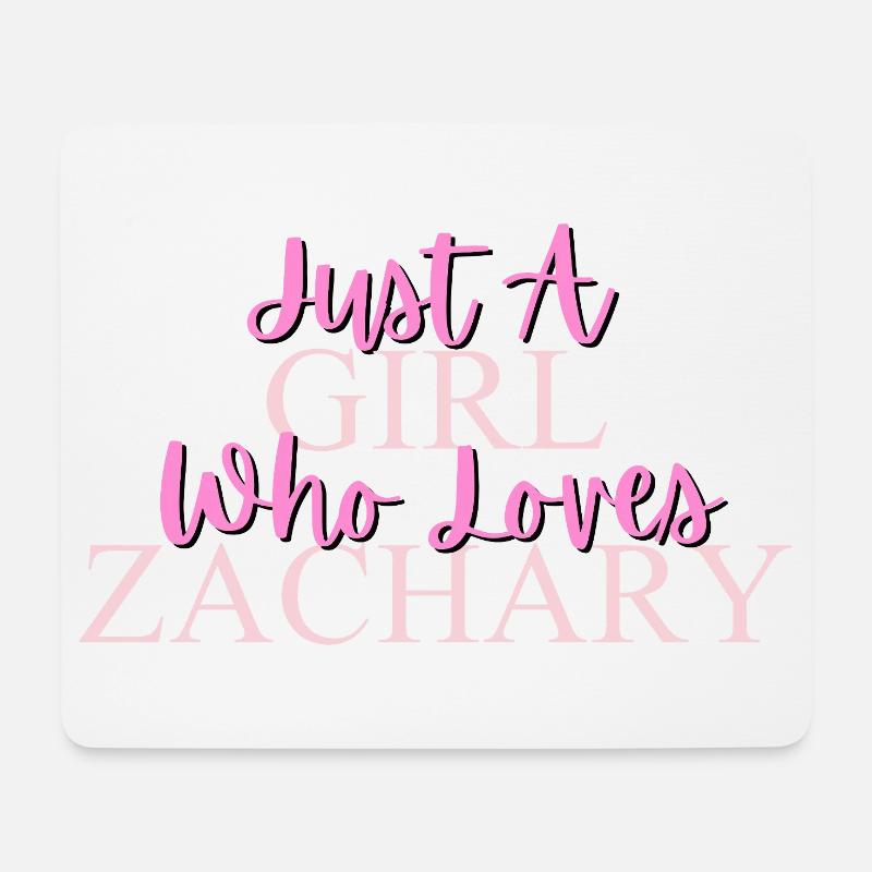 Die Liebe der Mädchen zu Zachary stärken - Mousepad (Querformat) - Weiß