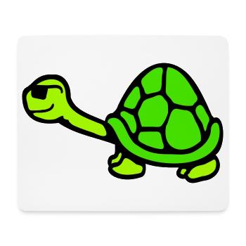 Turtle Sunglasses Cool Smiles Happy - Mouse Pad (horizontal) - white - Front