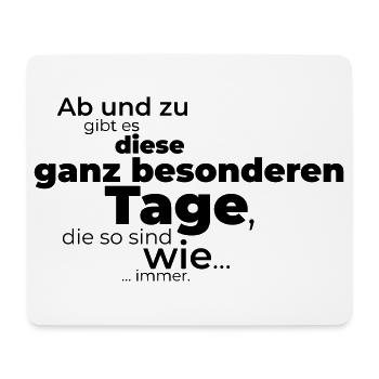 special days - Mouse Pad (horizontal) - white - Front