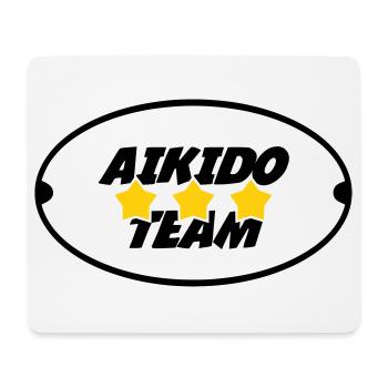 Aikido-Team - Mousepad (Querformat) - Weiß - Vorne