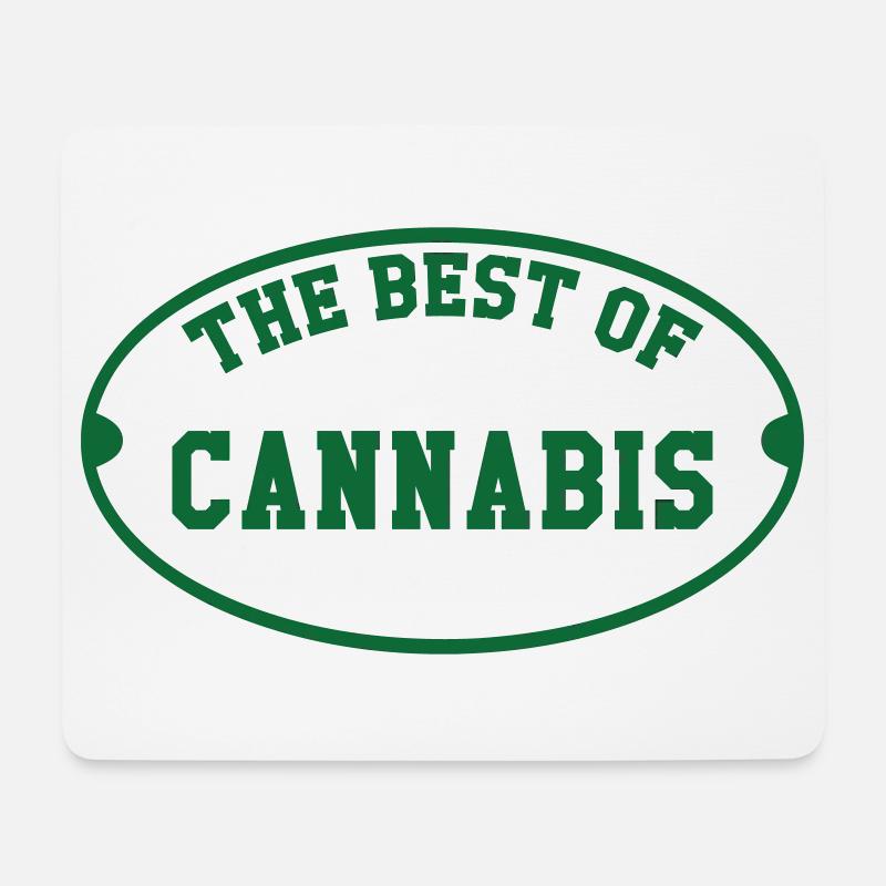 Das Beste aus Cannabis - Mousepad (Querformat) - Weiß