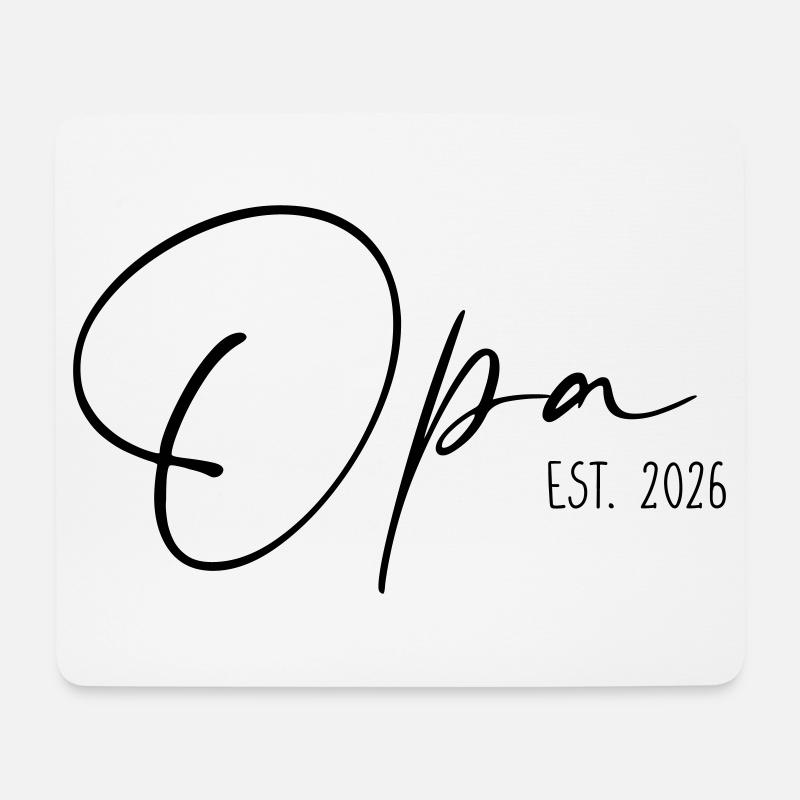 Opa est 2026 - Mousepad (Querformat) - Weiß
