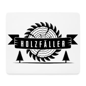 Holzfäller - Mousepad (Querformat) - Weiß - Vorne