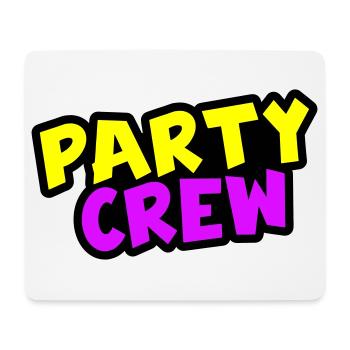 Party Crew - Mousepad (Querformat) - Weiß - Vorne