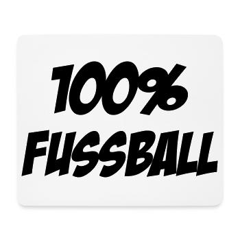 100% Football : Le Design des Vrais Passionnés - Tapis de souris (format paysage) - blanc - Devant