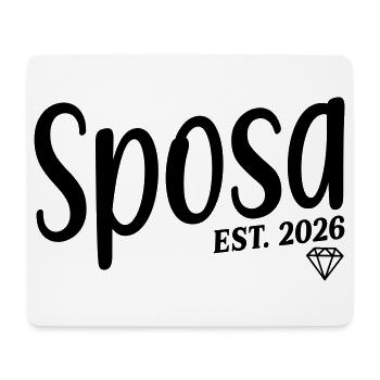 Italienische Braut 2026 - Mousepad (Querformat) - Weiß - Vorne