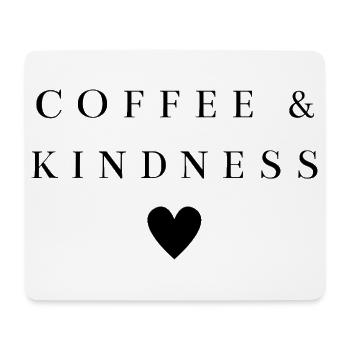 Café & Gentillesse | Chemise qui dit le café - Tapis de souris (format paysage) - blanc - Devant