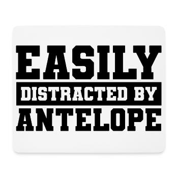 Antelope Saying Humor - Mouse Pad (horizontal) - white - Front