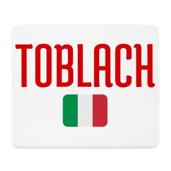 Italienische Flagge von Toblach - Mousepad (Querformat) - Weiß - Vorne