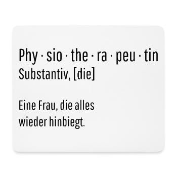 Physiotherapeutin Substantiv Definition Geschenk - Mousepad (Querformat) - Weiß - Vorne
