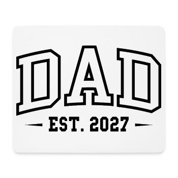 Dad 2027 Baby Vater Vatertag Geschenk - Mousepad (Querformat) - Weiß - Vorne