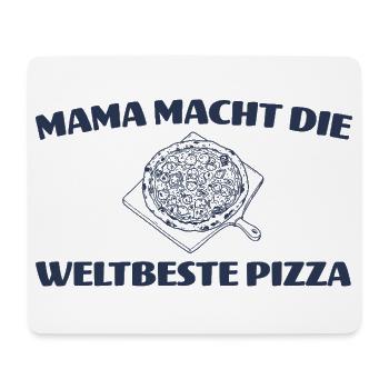 Mama macht die weltbeste Pizza - Pizzabäckerin - Mousepad (Querformat) - Weiß - Vorne