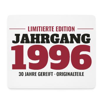 Jahrgang 1996 Limitierte Edition – 30. Geburtstag - Mousepad (Querformat) - Weiß - Vorne
