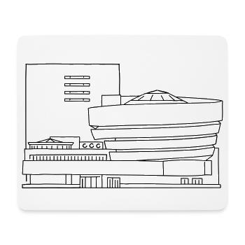 Guggenheim Museum NY - Mousepad (Querformat) - Weiß - Vorne