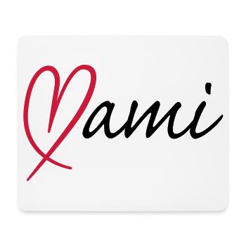 Mami Herz - Mousepad (Querformat) - Weiß - Vorne