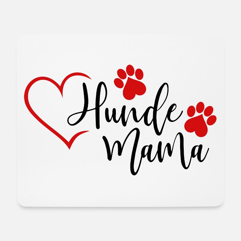 Hunde Mama  - Mousepad (Querformat) - Weiß