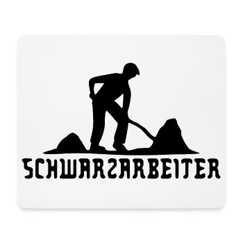 Schwarzarbeiter - Mousepad (Querformat) - Weiß - Vorne