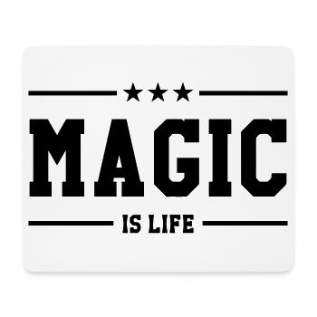 Magic is life - Tapis de souris (format paysage) - blanc - Devant