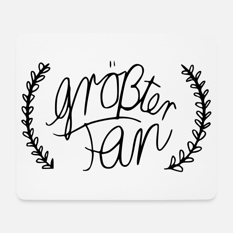 biggest fan - Mouse Pad (horizontal) - white