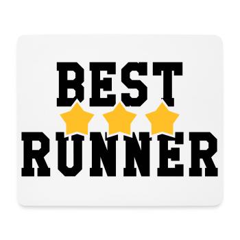 Course à Pied / Running / Jogging / Coureur - Tapis de souris (format paysage) - blanc - Devant