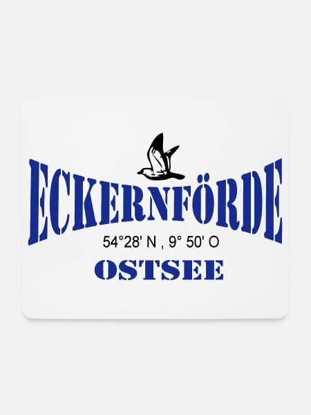 Eckernförde Ostsee ...(25) - Mousepad (Querformat) - Weiß