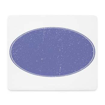Fond ovale Dirty Purple - Tapis de souris (format paysage) - blanc - Devant