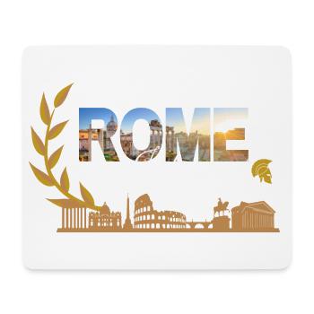 Rome Italy Skyline Collage - Mouse Pad (horizontal) - white - Front