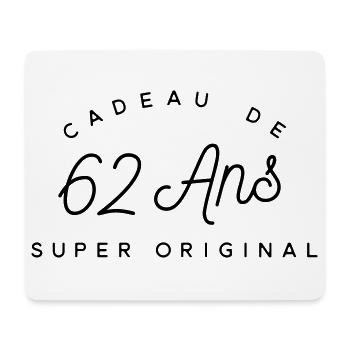 Cadeau 62 ans    - Tapis de souris (format paysage) - blanc - Devant