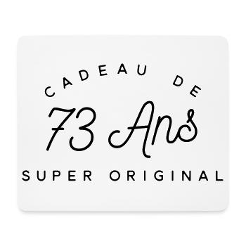 Cadeau 73 ans  - Tapis de souris (format paysage) - blanc - Devant