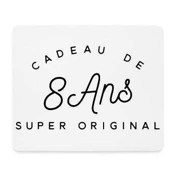Cadeau 8 ans - Tapis de souris (format paysage) - blanc - Devant
