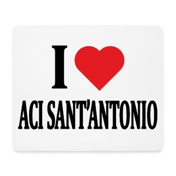 t-shirt Sicily I love Aci Sant'Antonio t-shirt - Mouse Pad (horizontal) - white - Front