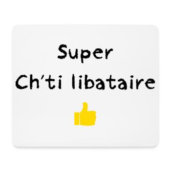 Ch'til ibataire shirt pour célibataire - Tapis de souris (format paysage) - blanc - Devant